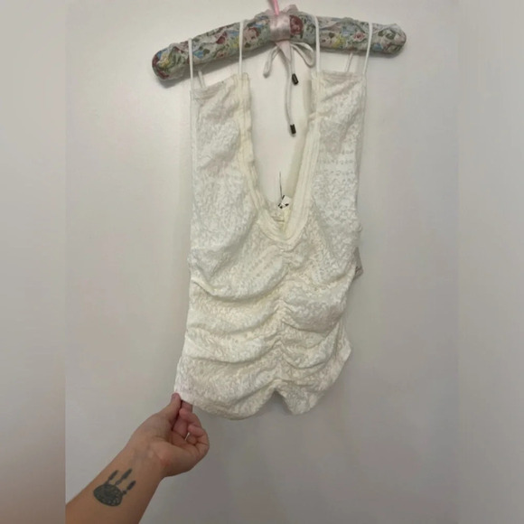 NWT Free People|| Gardenia Cutout Cami Tank, Size Small - Picture 5 of 11